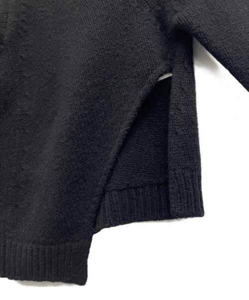 JIL SANDER（ジルサンダー）JIL SANDER (ジルサンダー) アシンメトリーニット ブラック サイズ:32の古着・服飾アイテム