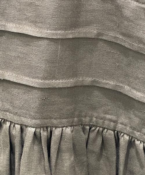 HYKE（ハイク）HYKE (ハイク) TOMORROW LAND (トゥモローランド) リネンマキシドレス ブラウン サイズ:1の古着・服飾アイテム