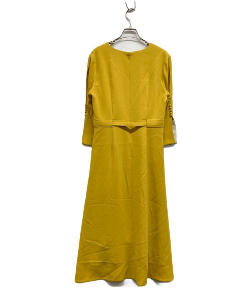 Arobe（アローブ）Arobe (アローブ) Ⅴネックワンピース イエロー サイズ:2の古着・服飾アイテム