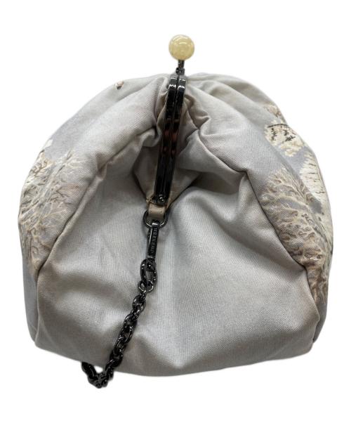 WEEKEND Max Mara（ウィークエンド マックスマーラ）WEEKEND Max Mara (ウィークエンド マックスマーラ) がま口ショルダーバッグ ブルーの古着・服飾アイテム