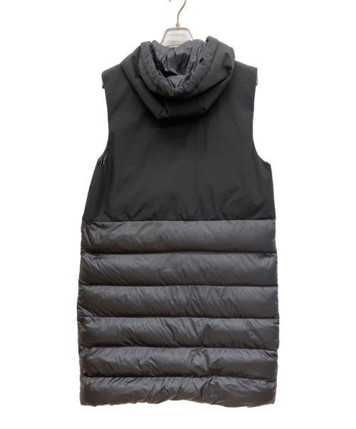 MONTEREGGI（モンテレッジ・ポイント）MONTEREGGI (モンテレッジ・ポイント) ダウンロングベスト ブラック サイズ:38の古着・服飾アイテム