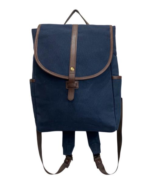 香久山鞄（カグヤマカバン）香久山鞄 (カグヤマカバン) 撥水パラフィン帆布リュック ネイビーの古着・服飾アイテム