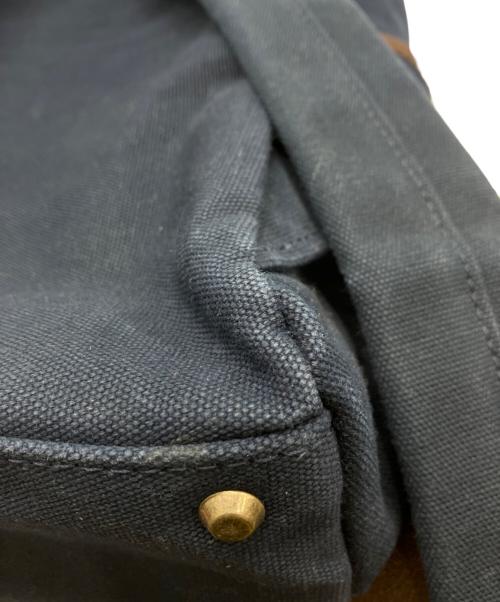 香久山鞄（カグヤマカバン）香久山鞄 (カグヤマカバン) 撥水パラフィン帆布リュック ネイビーの古着・服飾アイテム