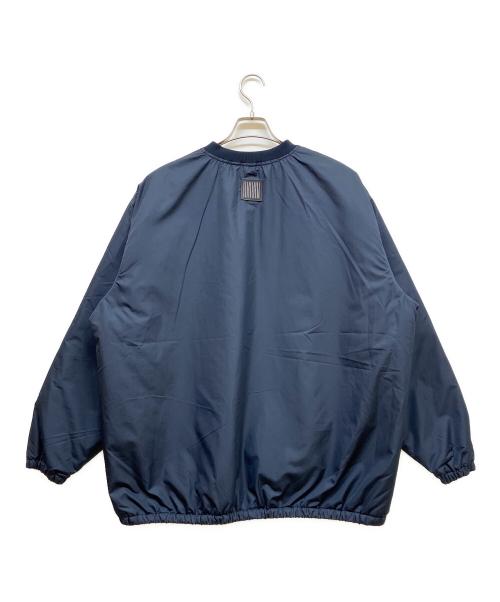 Stripes For Creative（ストライプ フォー クリエイティブ）Stripes For Creative (ストライプ フォー クリエイティブ) BASEBALL HALF ZIP JACKET ネイビー サイズ:XLの古着・服飾アイテム