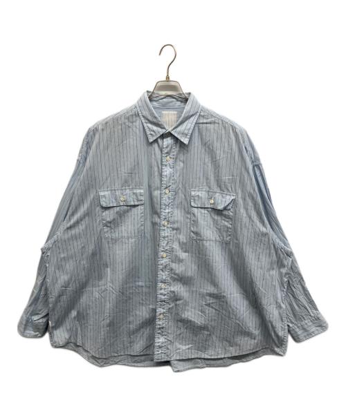 Stripes For Creative（ストライプ フォー クリエイティブ）Stripes For Creative (ストライプ フォー クリエイティブ) ストライプシャツ スカイブルー サイズ:XXXXXLの古着・服飾アイテム