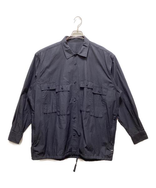 BROCHURE（ブローシュアー）BROCHURE (ブローシュアー) FLAG SHIRTS ネイビー サイズ:Sの古着・服飾アイテム