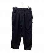 BROCHUREブローシュアー）の古着「1P WOOL SLACK　ウールスラックス」｜ネイビー