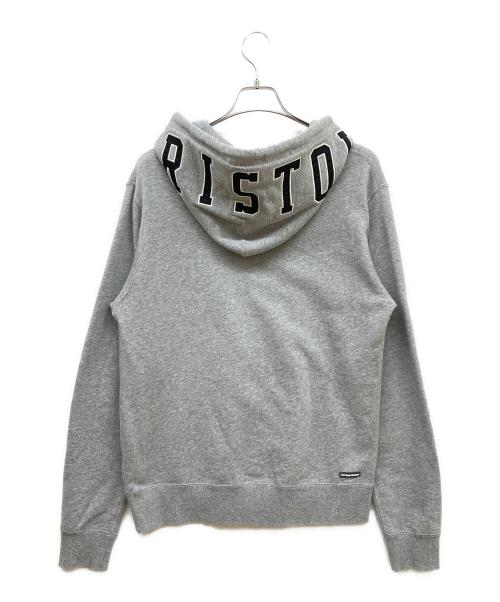 F.C.R.B.（エフシーレアルブリストル）F.C.R.B. (エフシーレアルブリストル) APPLIQUE LOGO PULL OVER HOODY グレー サイズ:Sの古着・服飾アイテム