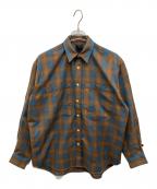 DAIWA PIER39ダイワ ピア39）の古着「TECH FLANNEL WORKER'S SHIRTS」｜ブラウン×ブルー
