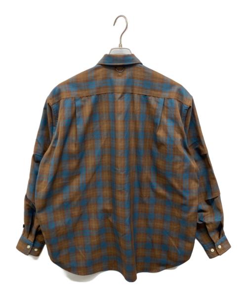 DAIWA PIER39（ダイワ ピア39）DAIWA PIER39 (ダイワ ピア39) TECH FLANNEL WORKER'S SHIRTS ブラウン×ブルー サイズ:S 未使用品の古着・服飾アイテム