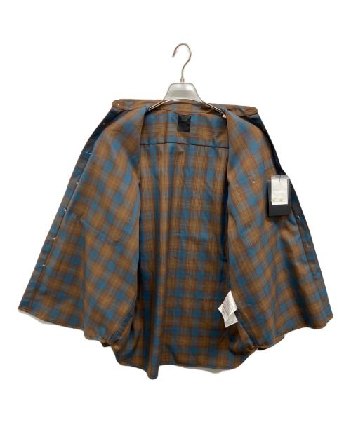 DAIWA PIER39（ダイワ ピア39）DAIWA PIER39 (ダイワ ピア39) TECH FLANNEL WORKER'S SHIRTS ブラウン×ブルー サイズ:S 未使用品の古着・服飾アイテム