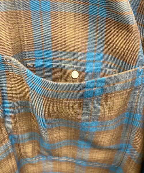 DAIWA PIER39（ダイワ ピア39）DAIWA PIER39 (ダイワ ピア39) TECH FLANNEL WORKER'S SHIRTS ブラウン×ブルー サイズ:S 未使用品の古着・服飾アイテム