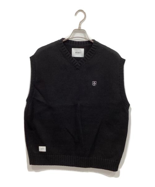 WTAPS（ダブルタップス）WTAPS (ダブルタップス) DITCH/VEST/ACRYLIC. ブラック サイズ:02の古着・服飾アイテム