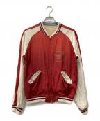 L'appartementアパルトモン）の古着「リバーシブルスカジャン」｜レッド×ベージュ