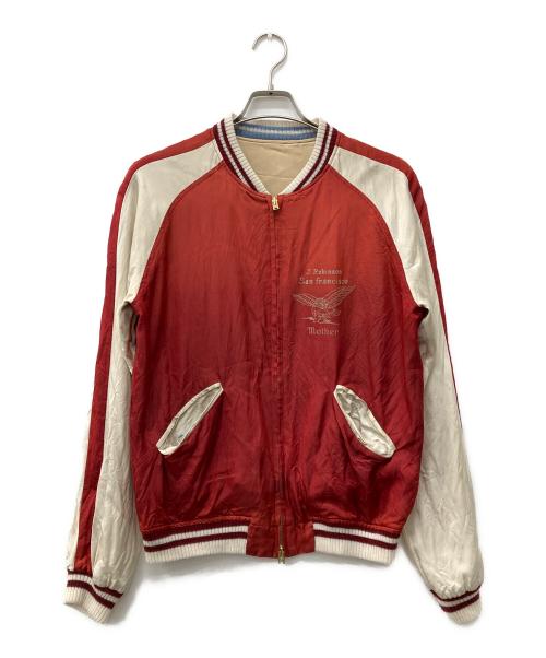 L'appartement（アパルトモン）L'appartement (アパルトモン) リバーシブルスカジャン レッド×ベージュ サイズ:Fの古着・服飾アイテム