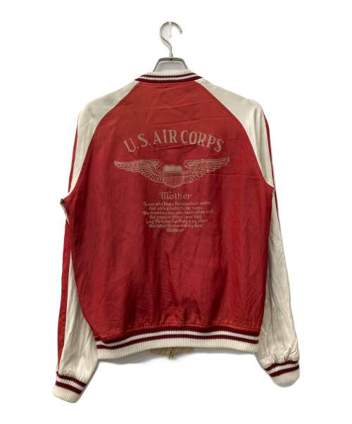 L'appartement（アパルトモン）L'appartement (アパルトモン) リバーシブルスカジャン レッド×ベージュ サイズ:Fの古着・服飾アイテム