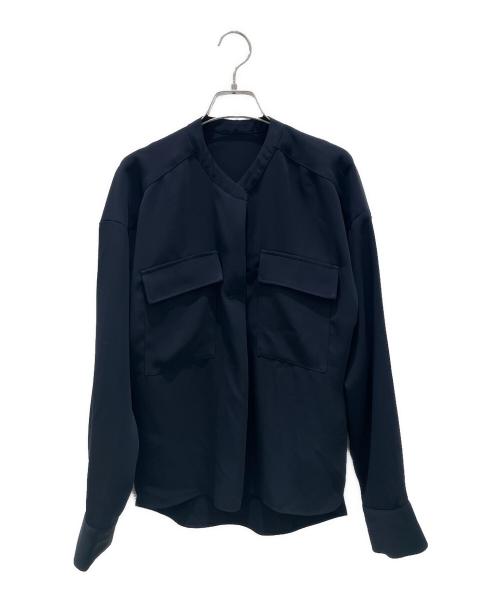 Noble（ノーブル）Noble (ノーブル) ワークディテールドレープシャツ ネイビー サイズ:freeの古着・服飾アイテム