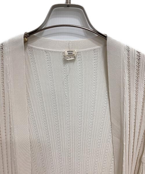 HERMES（エルメス）HERMES (エルメス) トッパーカーディガン アイボリー サイズ:ＳＭの古着・服飾アイテム