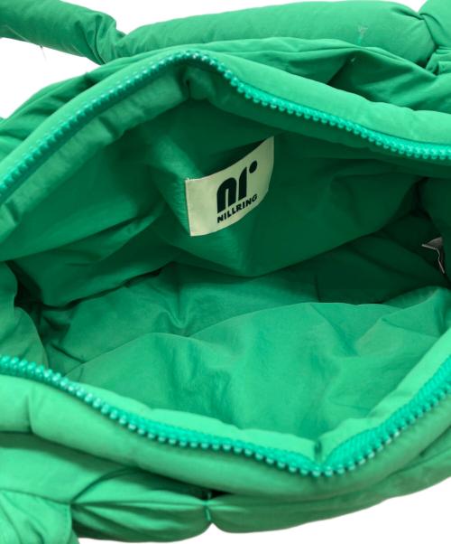 NILLRING（ニルリン）NILLRING (ニルリン) パデッドハンドバッグ グリーンの古着・服飾アイテム