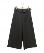 Maglie le cassettoマーリエ ル カセット）の古着「ハイウエストリバースガウチョパンツ」｜ブラック