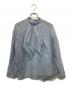 EPOCA（エポカ）の古着「シアークロス フリルブラウス」｜ブルー