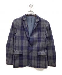 HUGO HUGO BOSS（ヒューゴ ヒューゴボス）の古着「テーラードジャケット」｜グレー×ネイビー
