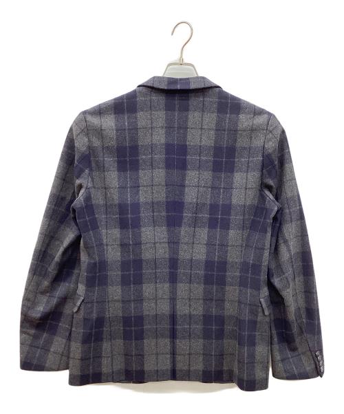 HUGO HUGO BOSS（ヒューゴ ヒューゴボス）HUGO HUGO BOSS (ヒューゴ ヒューゴボス) テーラードジャケット グレー×ネイビー サイズ:46の古着・服飾アイテム