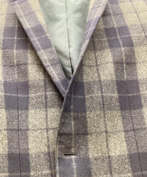 HUGO HUGO BOSS（ヒューゴ ヒューゴボス）HUGO HUGO BOSS (ヒューゴ ヒューゴボス) テーラードジャケット グレー×ネイビー サイズ:46の古着・服飾アイテム