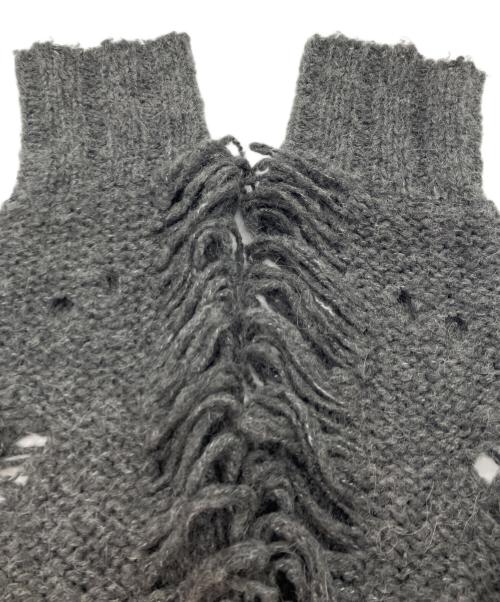 PRANK PROJECT（プランクプロジェクト）PRANK PROJECT (プランクプロジェクト) Slash Slit knit グレー サイズ:freeの古着・服飾アイテム