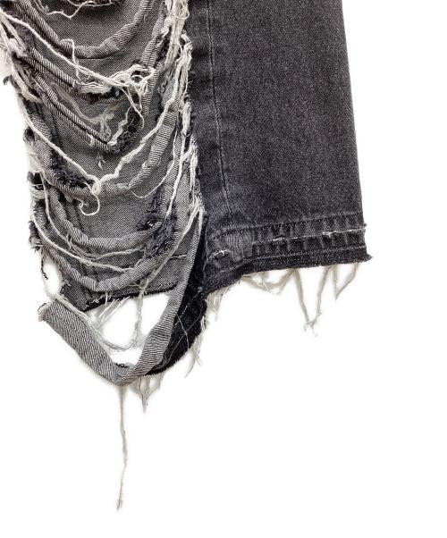 PRANK PROJECT（プランクプロジェクト）PRANK PROJECT (プランクプロジェクト) Hard Clashed Jeans　ハードクラシュドジーンズ　ダメージデニムパンツ ブラック サイズ:38の古着・服飾アイテム