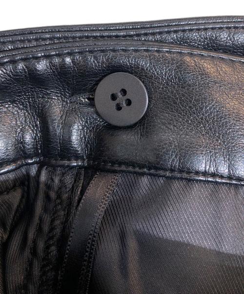 MAISON SPECIAL（メゾンスペシャル）MAISON SPECIAL (メゾンスペシャル) Skirt Layered Leather Pants ブラック サイズ:38の古着・服飾アイテム