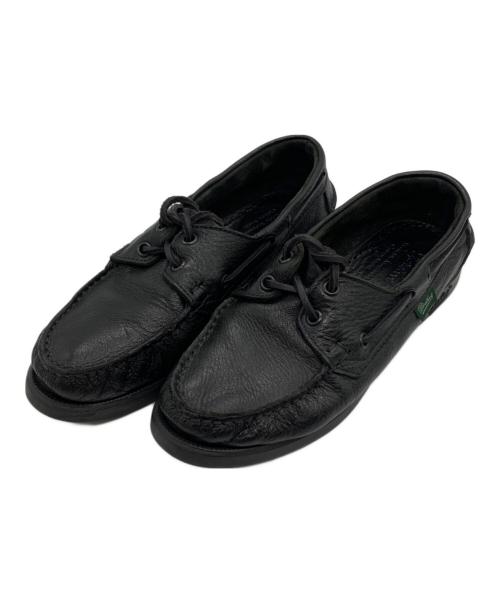 PARABOOT（パラブーツ）PARABOOT (パラブーツ) デッキシューズ ブラック サイズ:3 1/2の古着・服飾アイテム