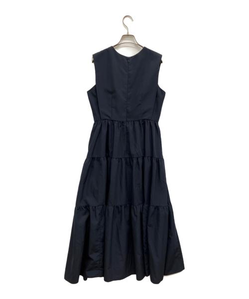 allureville（アルアバイル）allureville (アルアバイル) タイプライターティアードワンピース ネイビー サイズ:1の古着・服飾アイテム