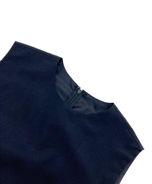 allureville（アルアバイル）allureville (アルアバイル) タイプライターティアードワンピース ネイビー サイズ:1の古着・服飾アイテム