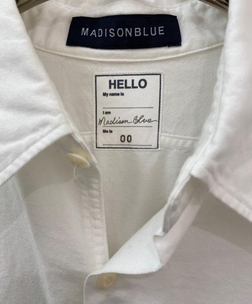MADISON BLUE（マディソンブルー）MADISON BLUE (マディソンブルー) シャツワンピース ホワイト サイズ:00の古着・服飾アイテム