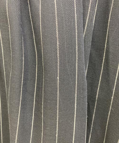 ebure（エブール）EBURE (エブール) マナードストライプロングスカート ネイビー サイズ:36の古着・服飾アイテム