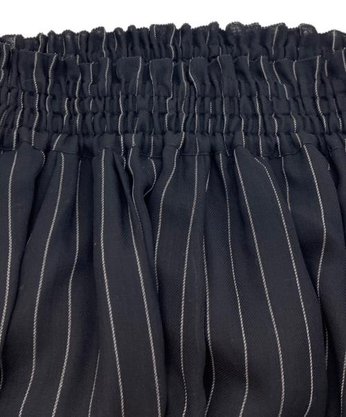 ebure（エブール）EBURE (エブール) マナードストライプロングスカート ネイビー サイズ:36の古着・服飾アイテム