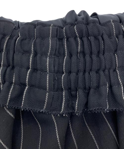 ebure（エブール）EBURE (エブール) マナードストライプロングスカート ネイビー サイズ:36の古着・服飾アイテム