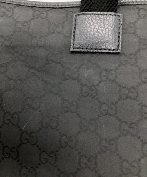 GUCCI（グッチ）GUCCI (グッチ) GGナイロンキャンバストートバッグ ブラックの古着・服飾アイテム