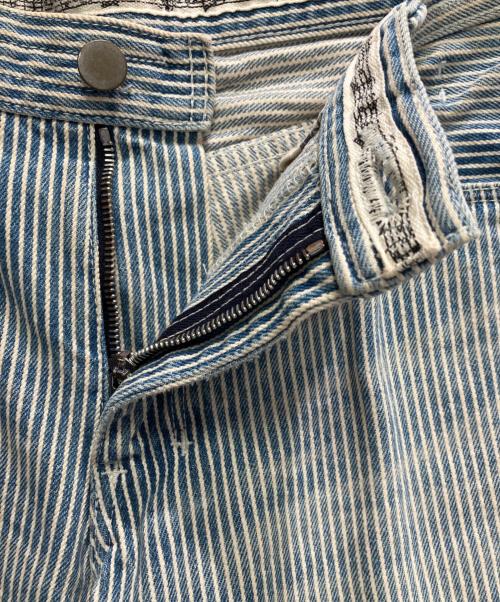 NUMBER (N)INE（ナンバーナイン）NUMBER (N)INE (ナンバーナイン) ヒッコリーパンツ ブルー サイズ:4の古着・服飾アイテム