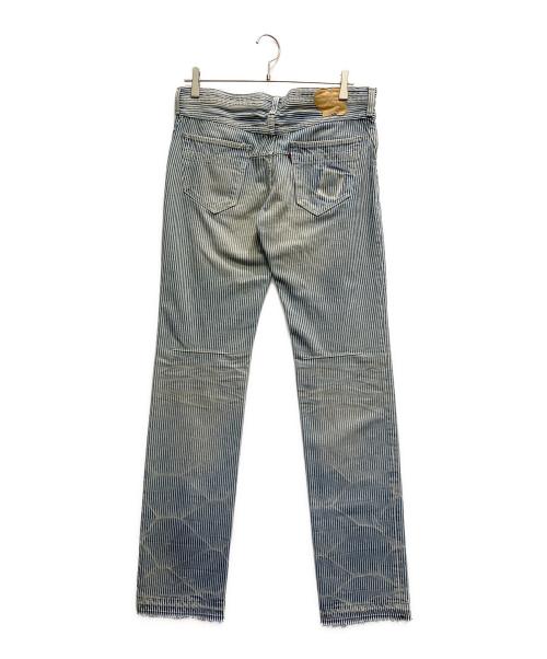 NUMBER (N)INE（ナンバーナイン）NUMBER (N)INE (ナンバーナイン) ヒッコリーパンツ ブルー サイズ:4の古着・服飾アイテム