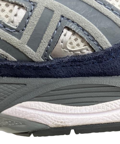 asics（アシックス）asics (アシックス) スニーカー ホワイト×ネイビー サイズ:27.5の古着・服飾アイテム