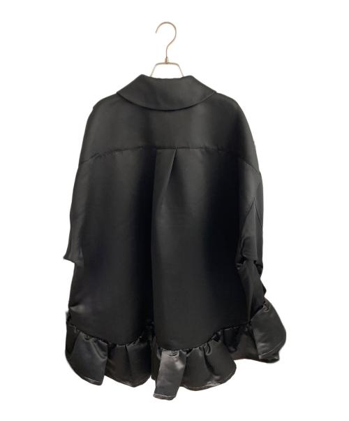 COMME des GARCONS GIRL（コムデギャルソンガール）COMME des GARCONS GIRL (コムデギャルソンガール) チュールフリル サテンブラウス ブラック サイズ:Sの古着・服飾アイテム