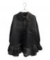 COMME des GARCONS GIRL（コムデギャルソンガール）の古着「チュールフリル サテンブラウス」｜ブラック