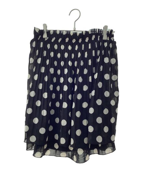 JUNYA WATANABE COMME des GARCONS（(ジュンヤワタナベ コムデギャルソン）JUNYA WATANABE COMME des GARCONS ((ジュンヤワタナベ コムデギャルソン) レイヤード ドットスカート ブラック サイズ:SSの古着・服飾アイテム