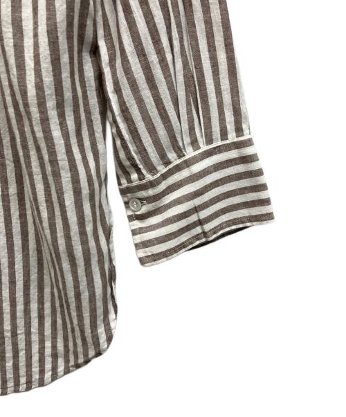 Spick and Span（スピック＆スパン）Spick and Span (スピック＆スパン) コットンリネンルーズシャツ ブラウン サイズ:freeの古着・服飾アイテム