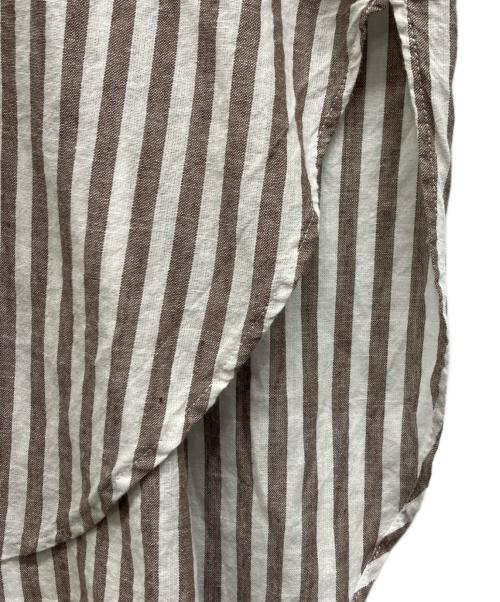 Spick and Span（スピック＆スパン）Spick and Span (スピック＆スパン) コットンリネンルーズシャツ ブラウン サイズ:freeの古着・服飾アイテム