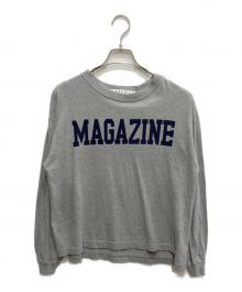 THIRD MAGAZINE（サードマガジン）の古着「ロゴプリントロンT」｜グレー