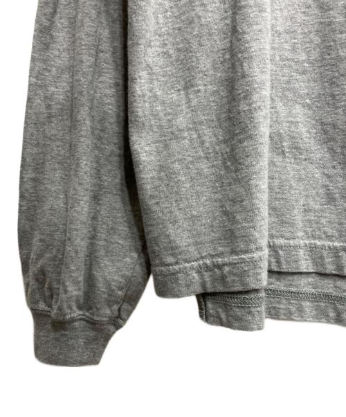 THIRD MAGAZINE（サードマガジン）THIRD MAGAZINE (サードマガジン) ロゴプリントロンT グレー サイズ:9の古着・服飾アイテム