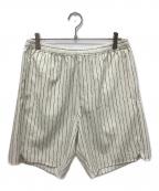 soerteソエルテ）の古着「HANDWRITTEN STRIPE HALF PANTS」｜ベージュ
